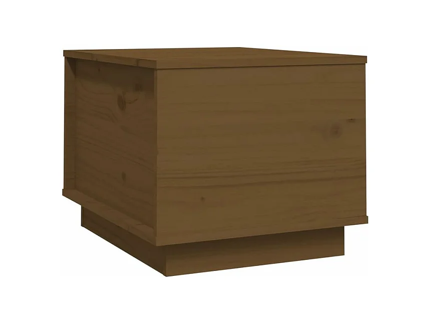Table basse Marron miel 40x50x35 Bois massif de pin