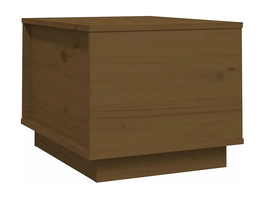 Table basse Marron miel 40x50x35 Bois massif de pin
