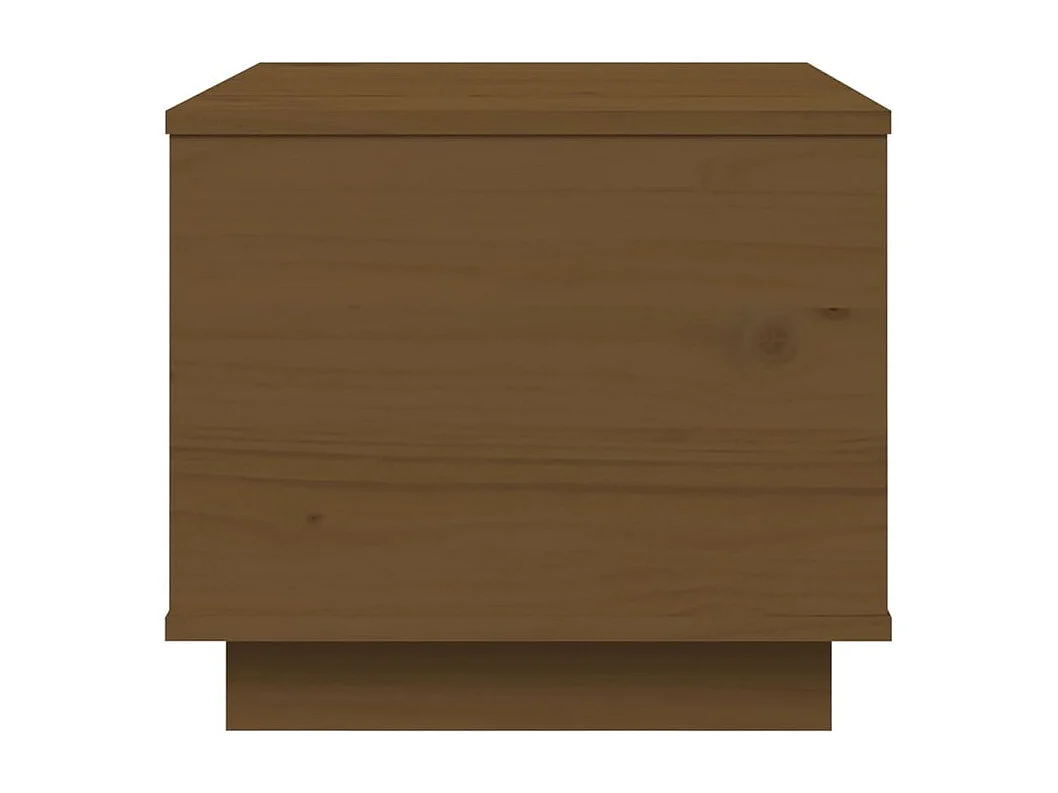 Table basse Marron miel 40x50x35 Bois massif de pin