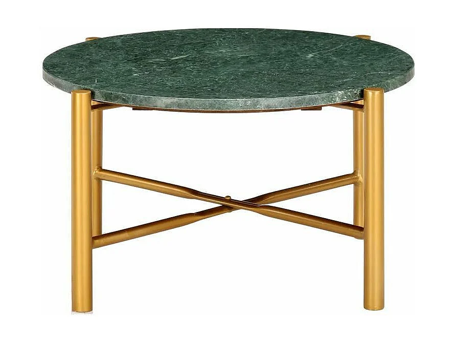 Salontafel 60x60x35 cm echt steen met marmeren textuur groen