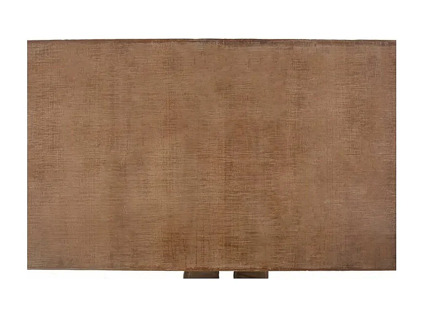 Table basse à roulettes 2 portes pin massif foncé et métal noir Cassie