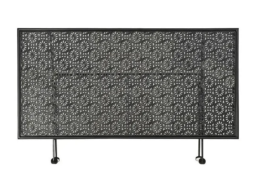 Table basse rectangulaire pliante métal noir Rudy