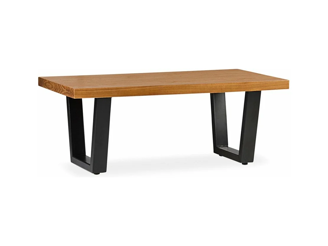 Table basse en bois clair massif de Mindy Zandhu 120cm