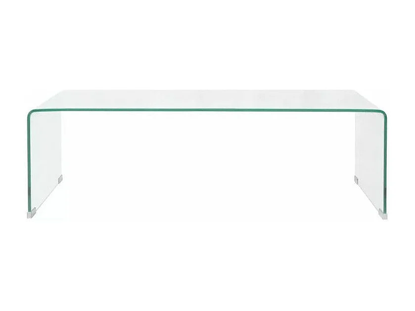 Table basse rectangulaire verre trempé transparent Niu 4