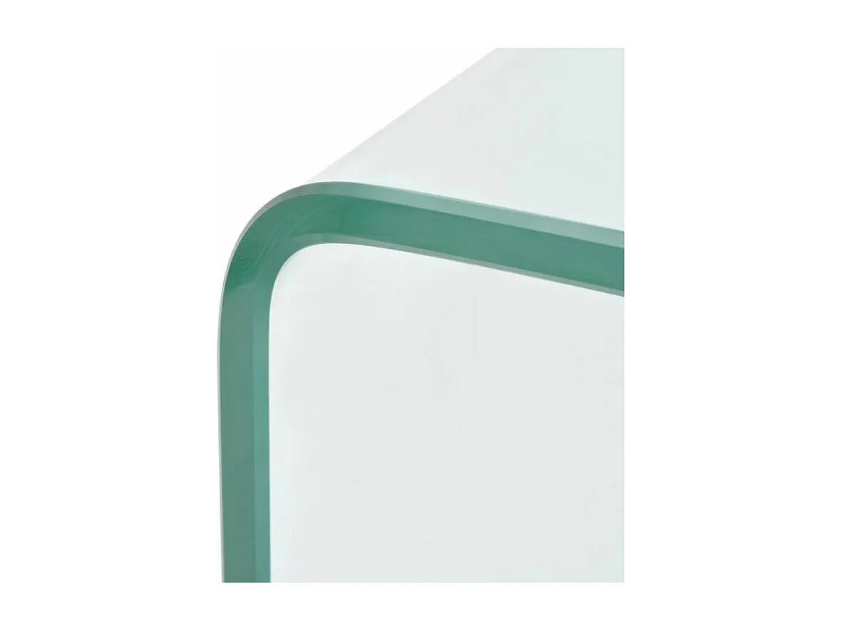 Table basse rectangulaire verre trempé transparent Niu 4