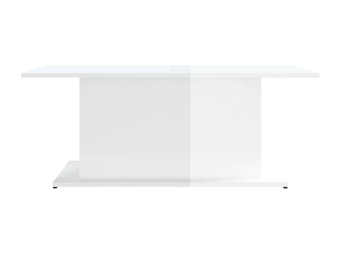 Table basse Blanc brillant 102x55,5x40