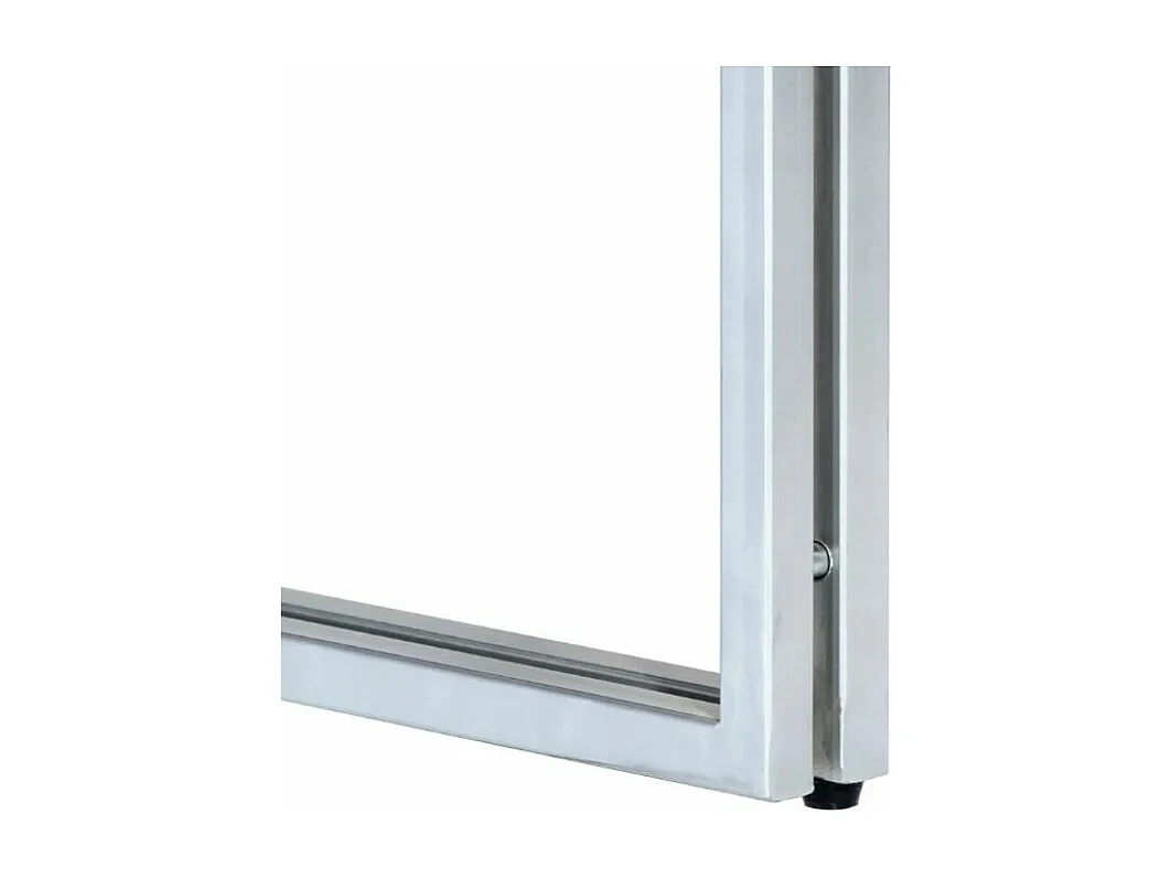 Table basse rectangulaire bois massif recyclé et métal gris Pousty