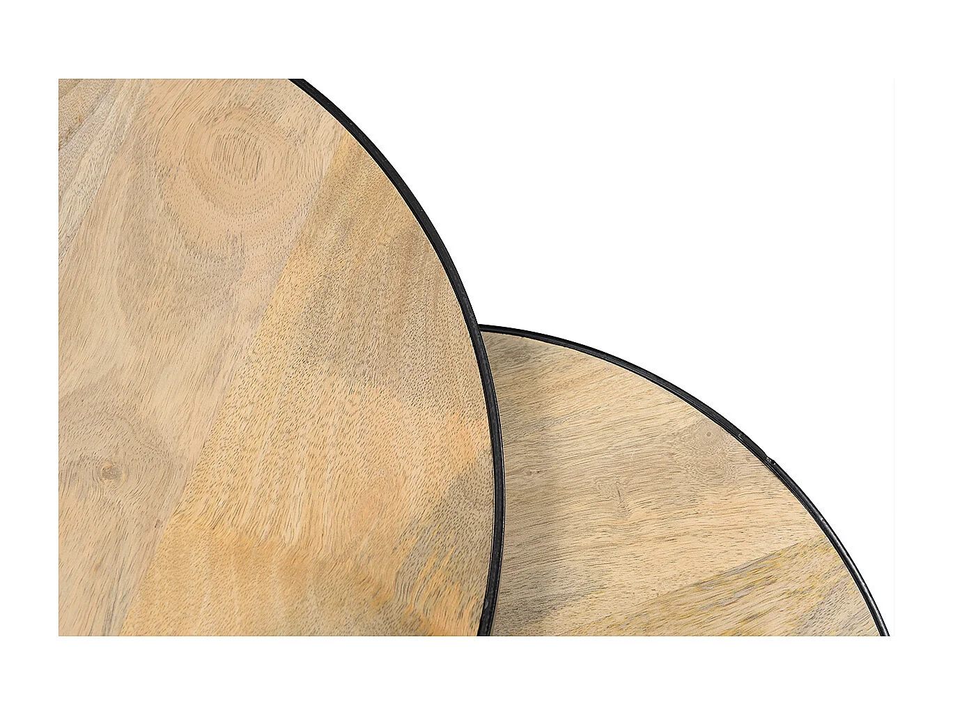 Mesas nido mango y metal BARREL