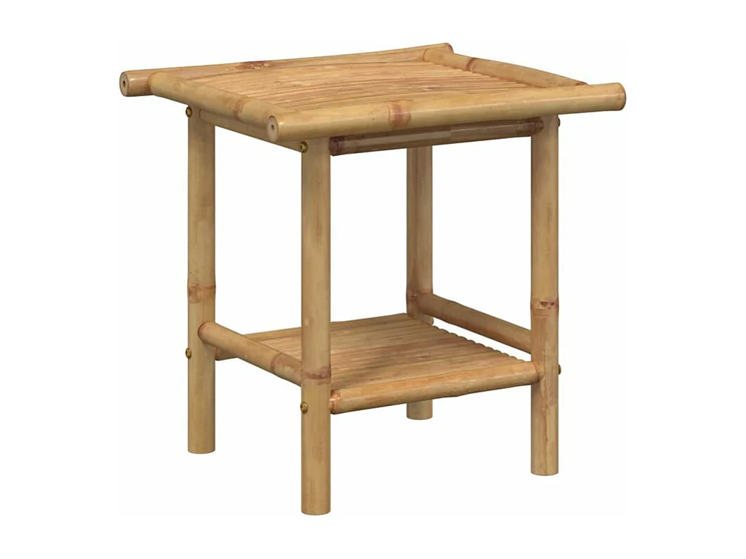 vidaXL Mesa de centro de bambú 45x45x45 cm Marrón