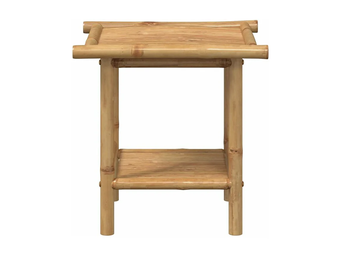 vidaXL Mesa de centro de bambú 45x45x45 cm Marrón