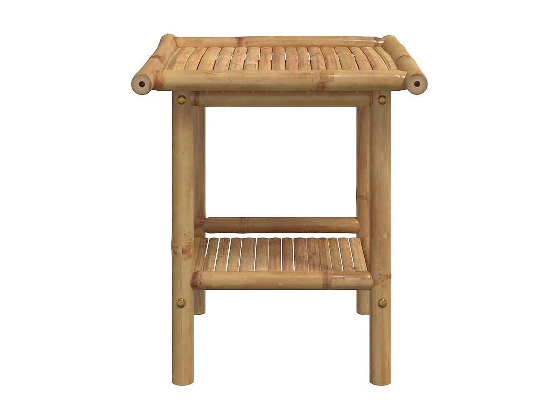 vidaXL Mesa de centro de bambú 45x45x45 cm Marrón