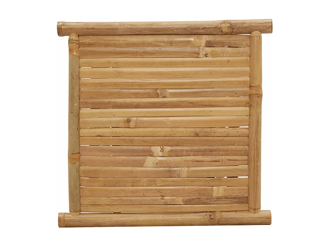 vidaXL Mesa de centro de bambú 45x45x45 cm Marrón