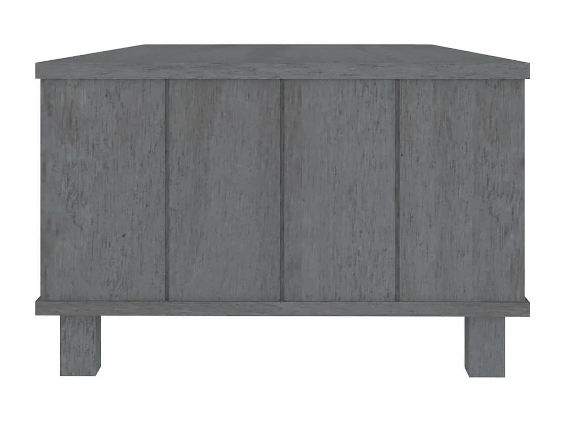 Table basse Gris foncé 100x55x35 Bois massif de pin