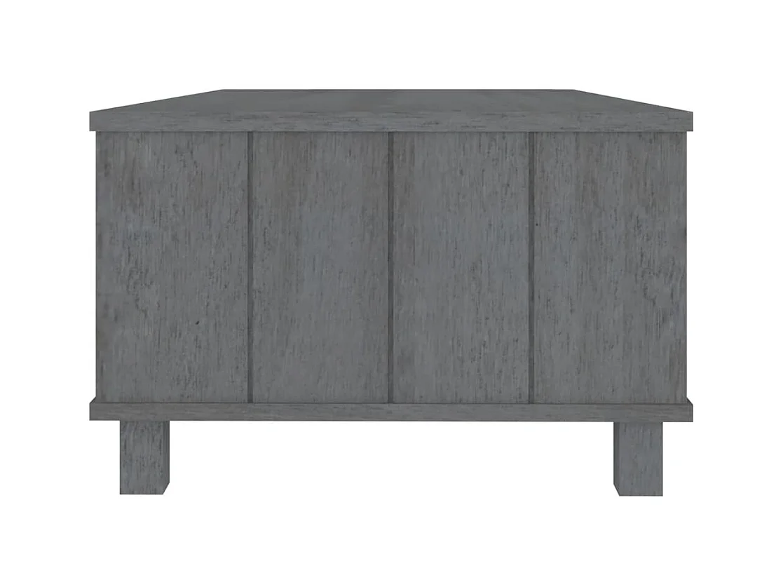 Table basse Gris foncé 100x55x35 Bois massif de pin