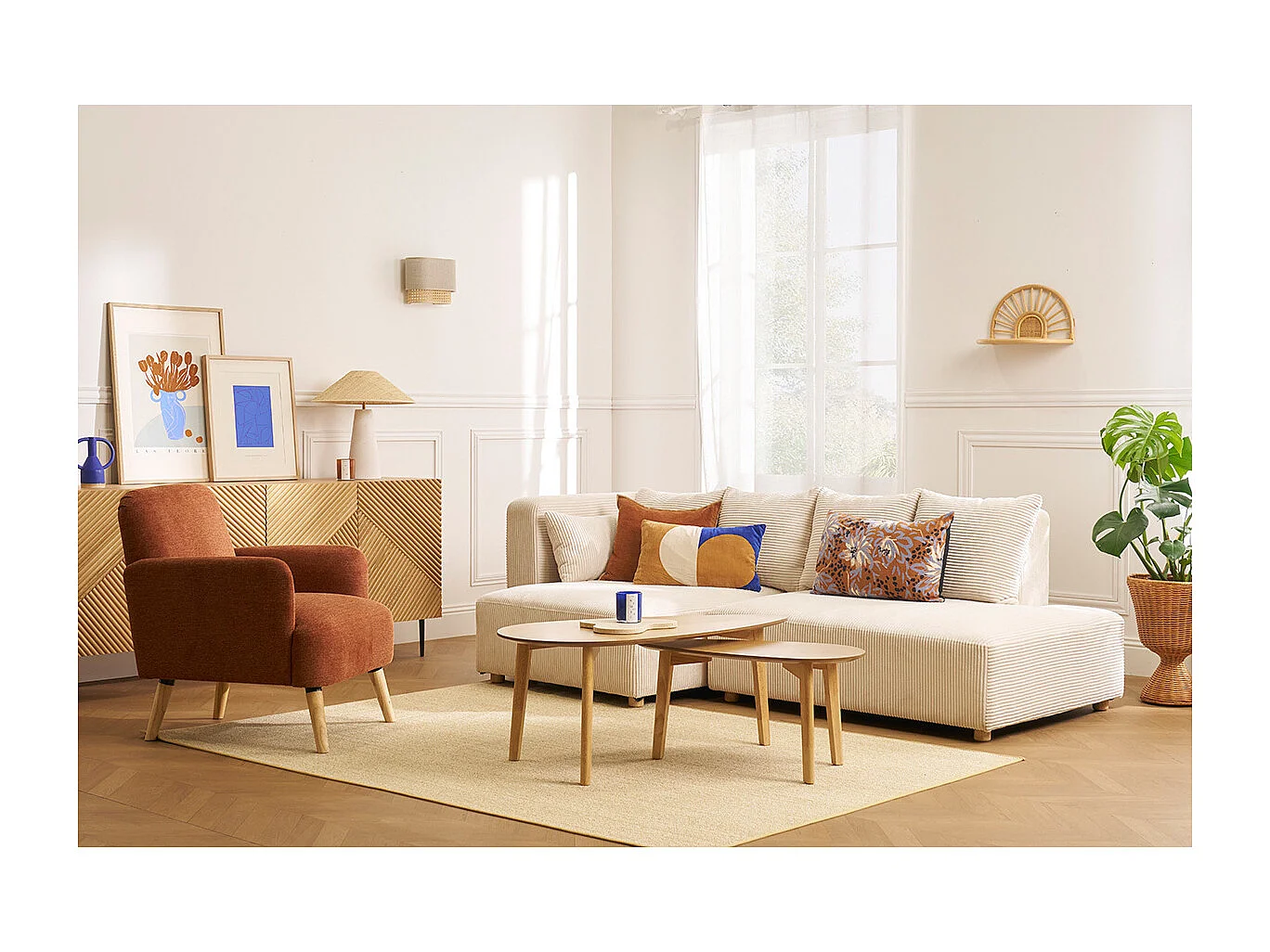 2er-Set Couchtische Eiche ARTIK