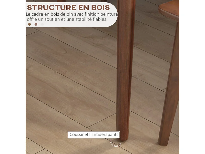 Table à manger TANYA marron