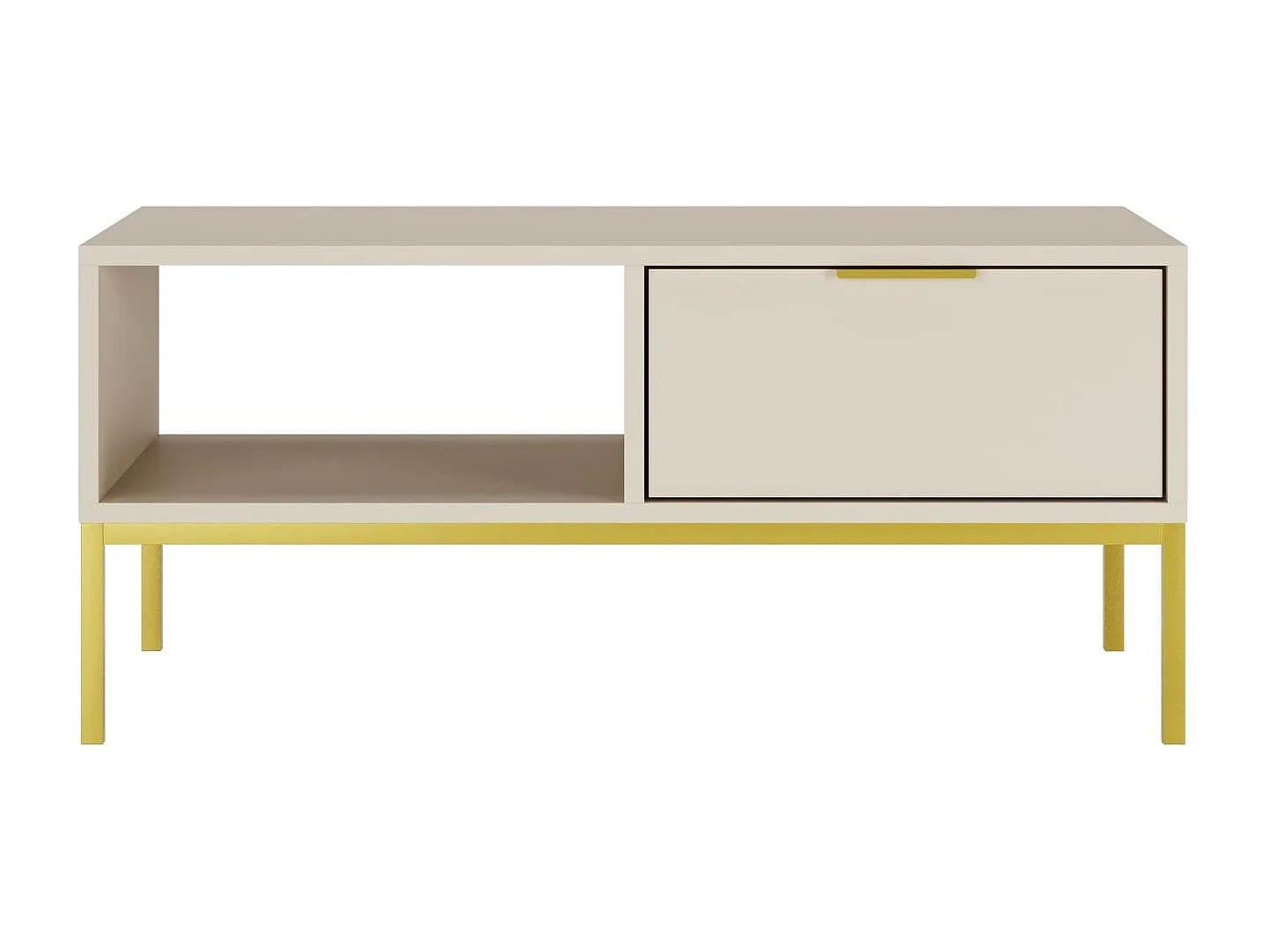 Stolik kawowy AUSTIN 100x60 kaszmir/złoty