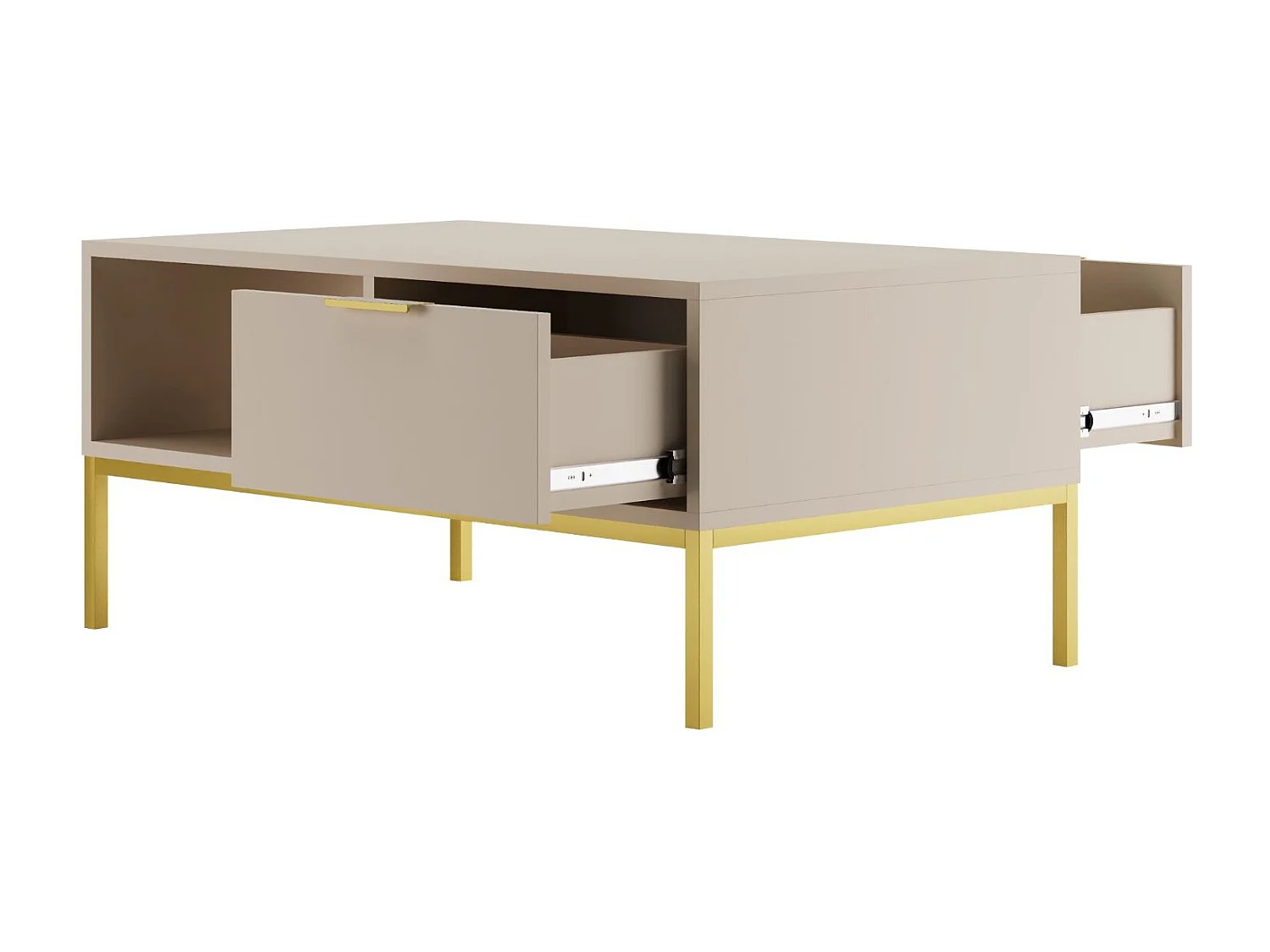 Stolik kawowy AUSTIN 100x60 kaszmir/złoty