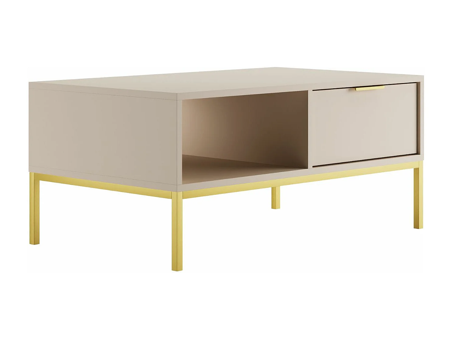 Stolik kawowy AUSTIN 100x60 kaszmir/złoty