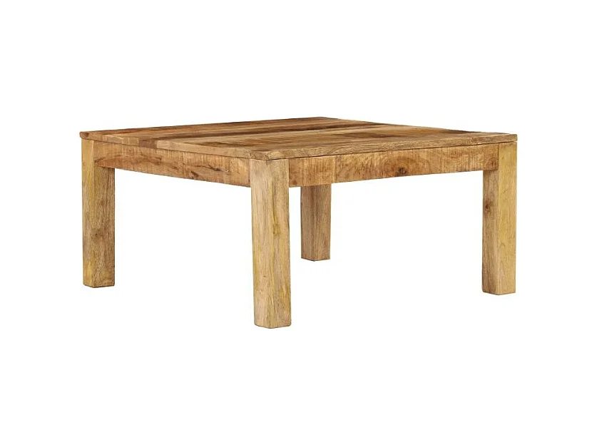 Table basse carrée manguier massif clair Walker