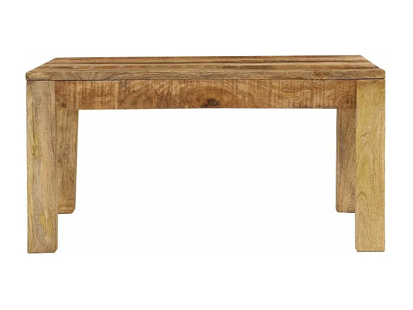 Table basse carrée manguier massif clair Walker