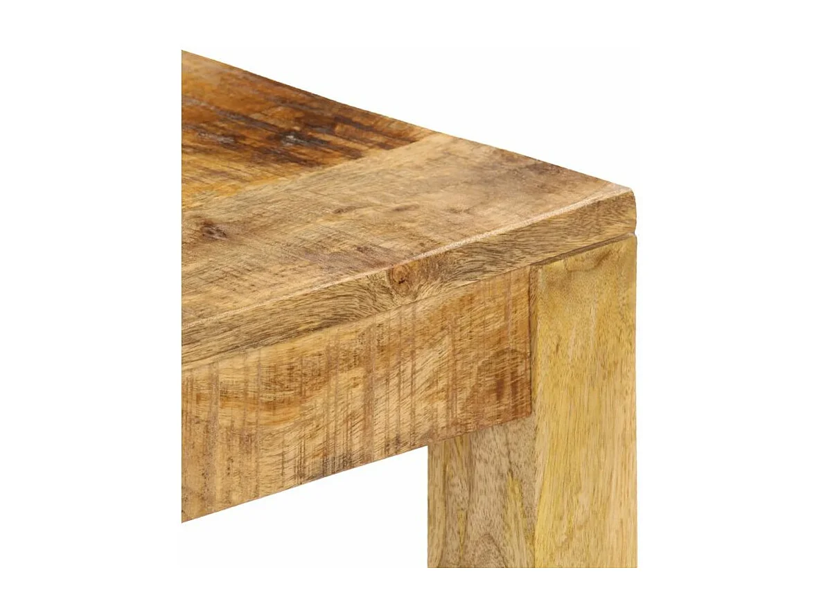 Table basse carrée manguier massif clair Walker