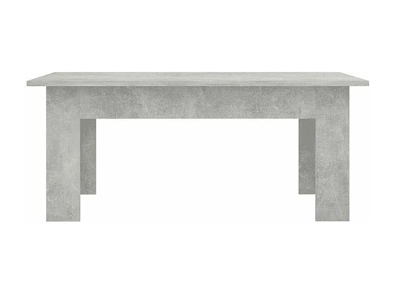 Table basse rectangulaire bois gris béton Léonie