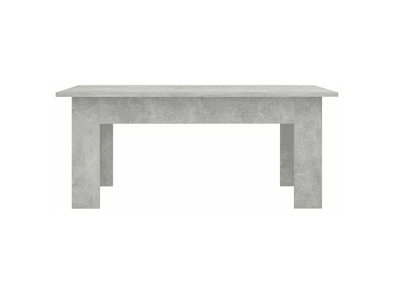Table basse rectangulaire bois gris béton Léonie
