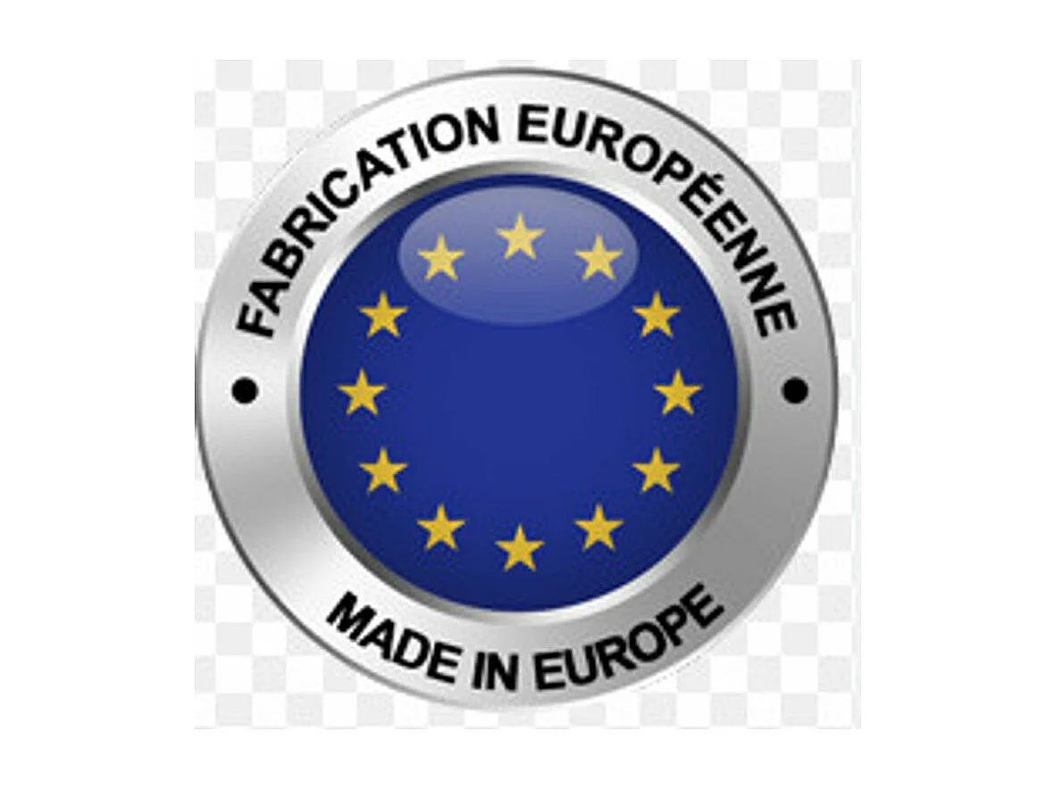 Table basse 2 tiroirs 1 niche bois naturel et blanc mat Dulce 100cm