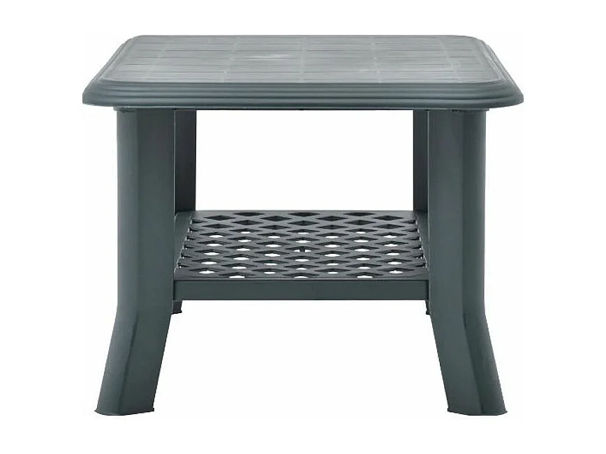 Table basse rectangulaire plastique vert Manu