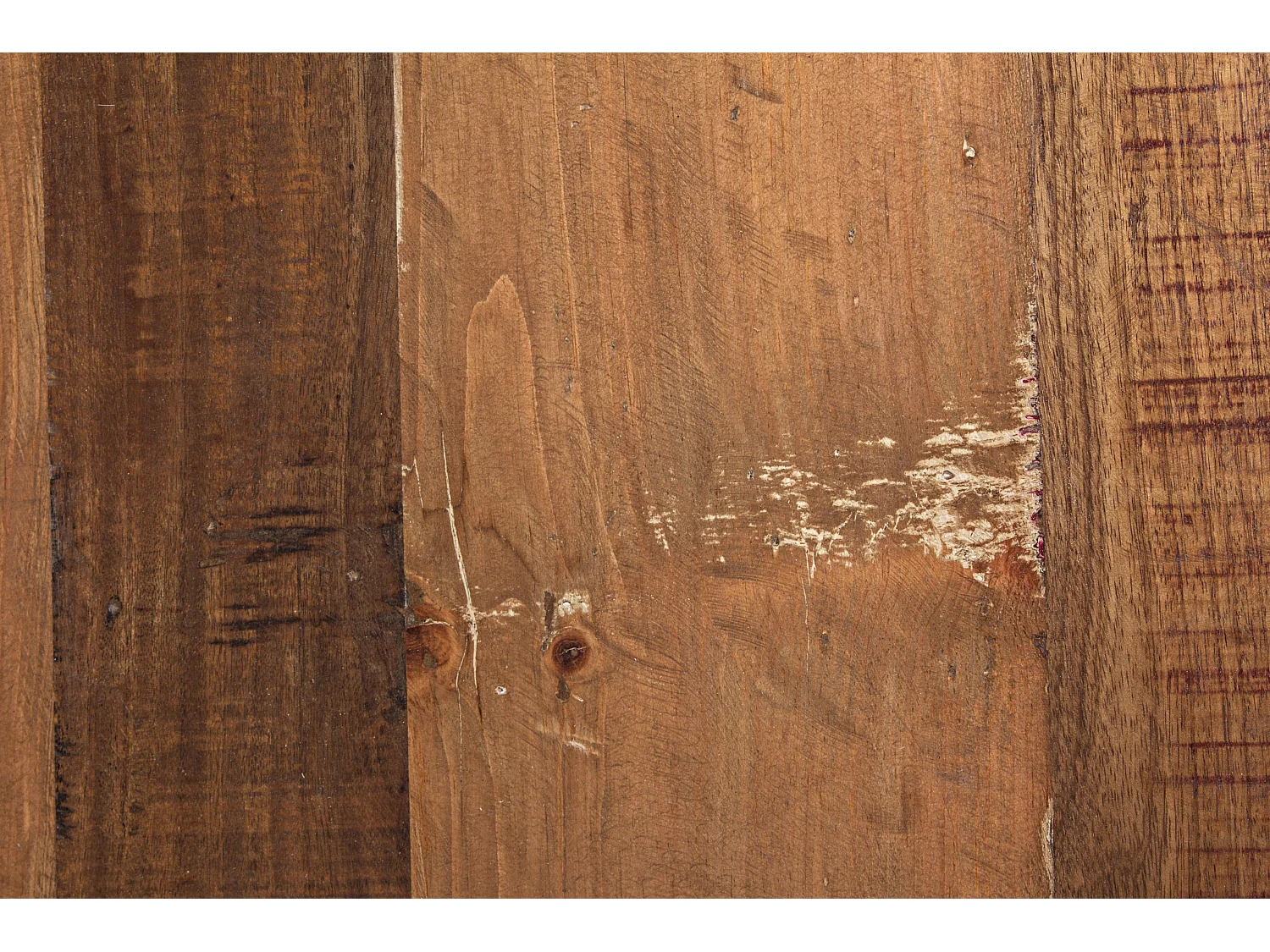 Table basse ronde en bois et acier blanc Lara 90cm