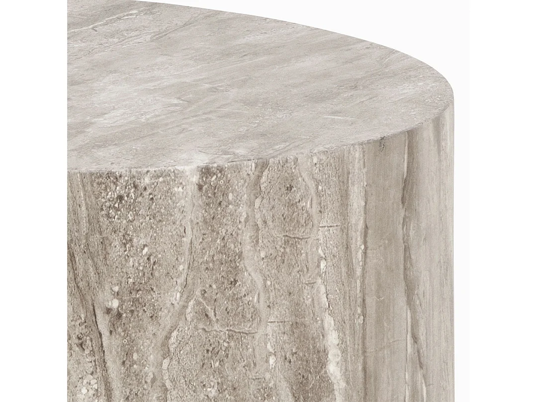 Dice table basse ensembles gris.