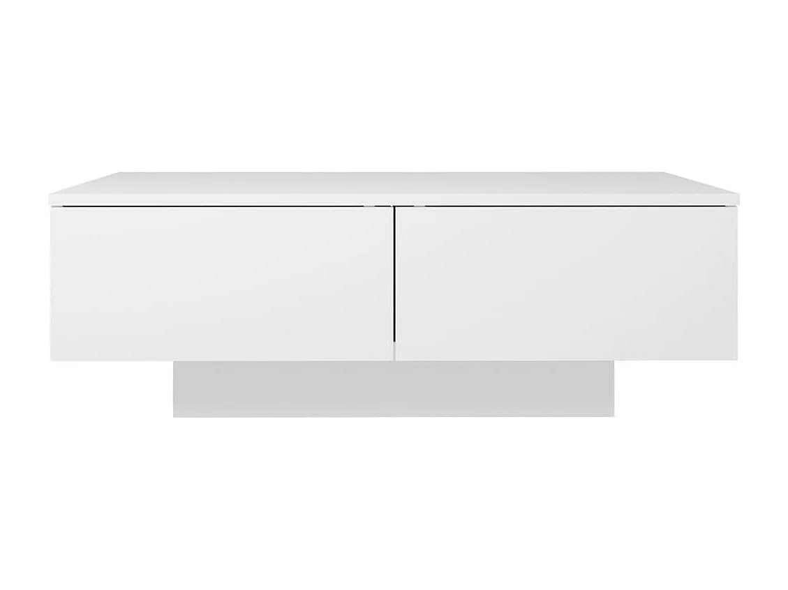Table basse blanche 90x60x31 Leva