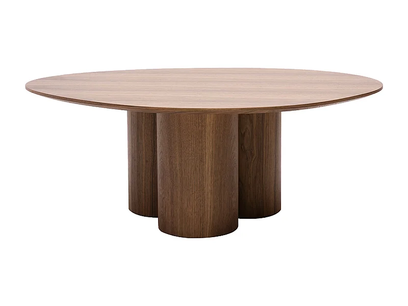 Tavolino da salotto design legno scuro noce L100 cm HOLLEN