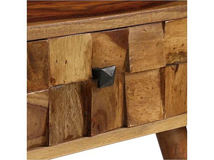 Table basse 1 tiroir sesham massif foncé Bounky