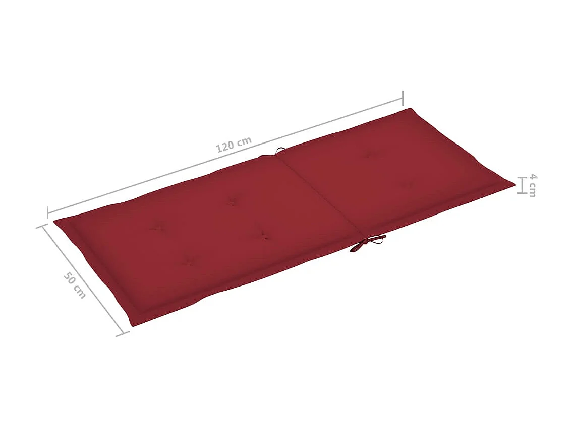 Chaise à bascule avec coussins Bois d'acacia massif 25