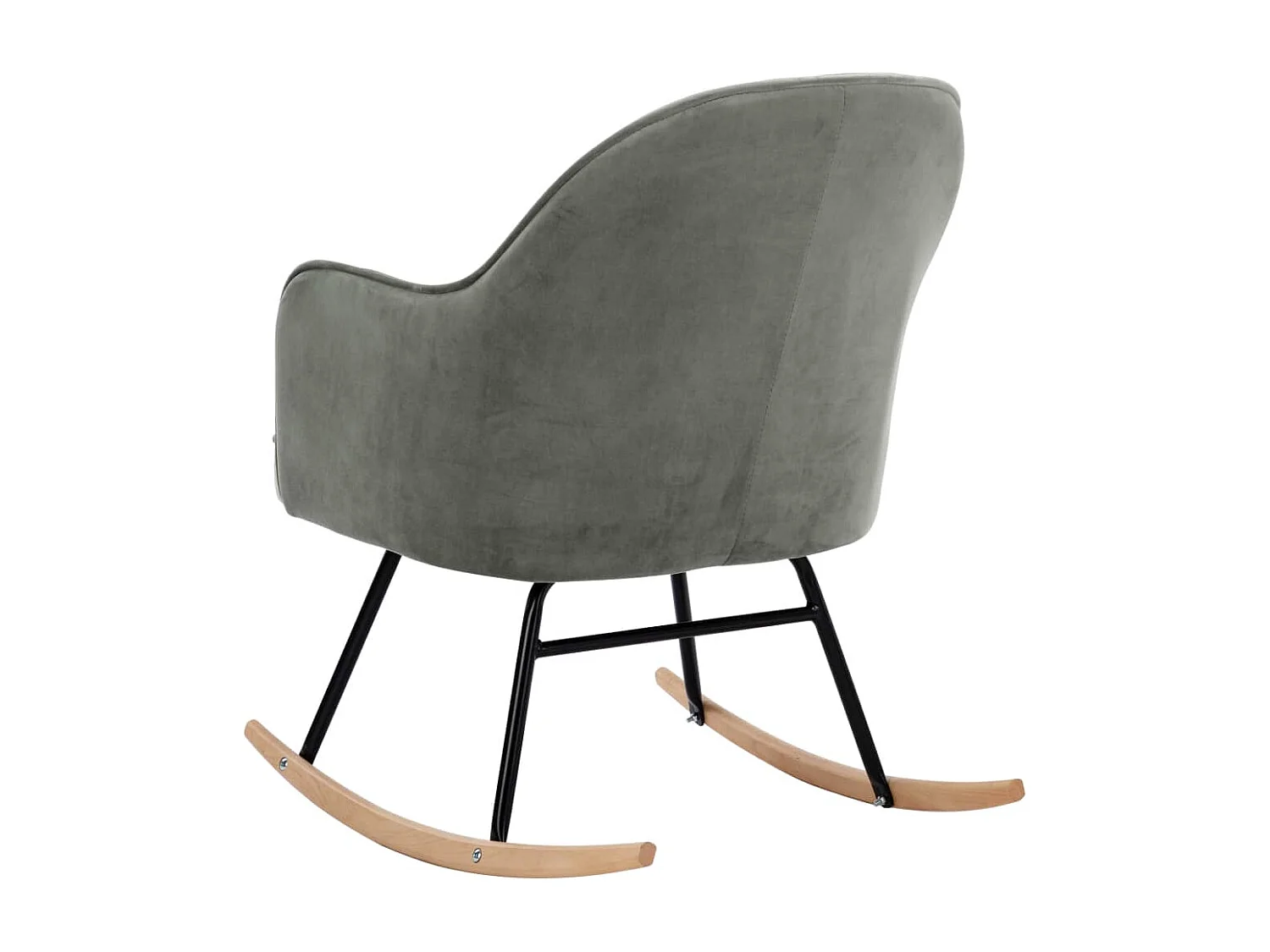 Chaise à bascule Gris Velours