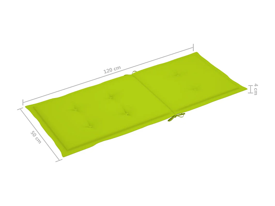 Chaise à bascule avec coussin Bambou 3