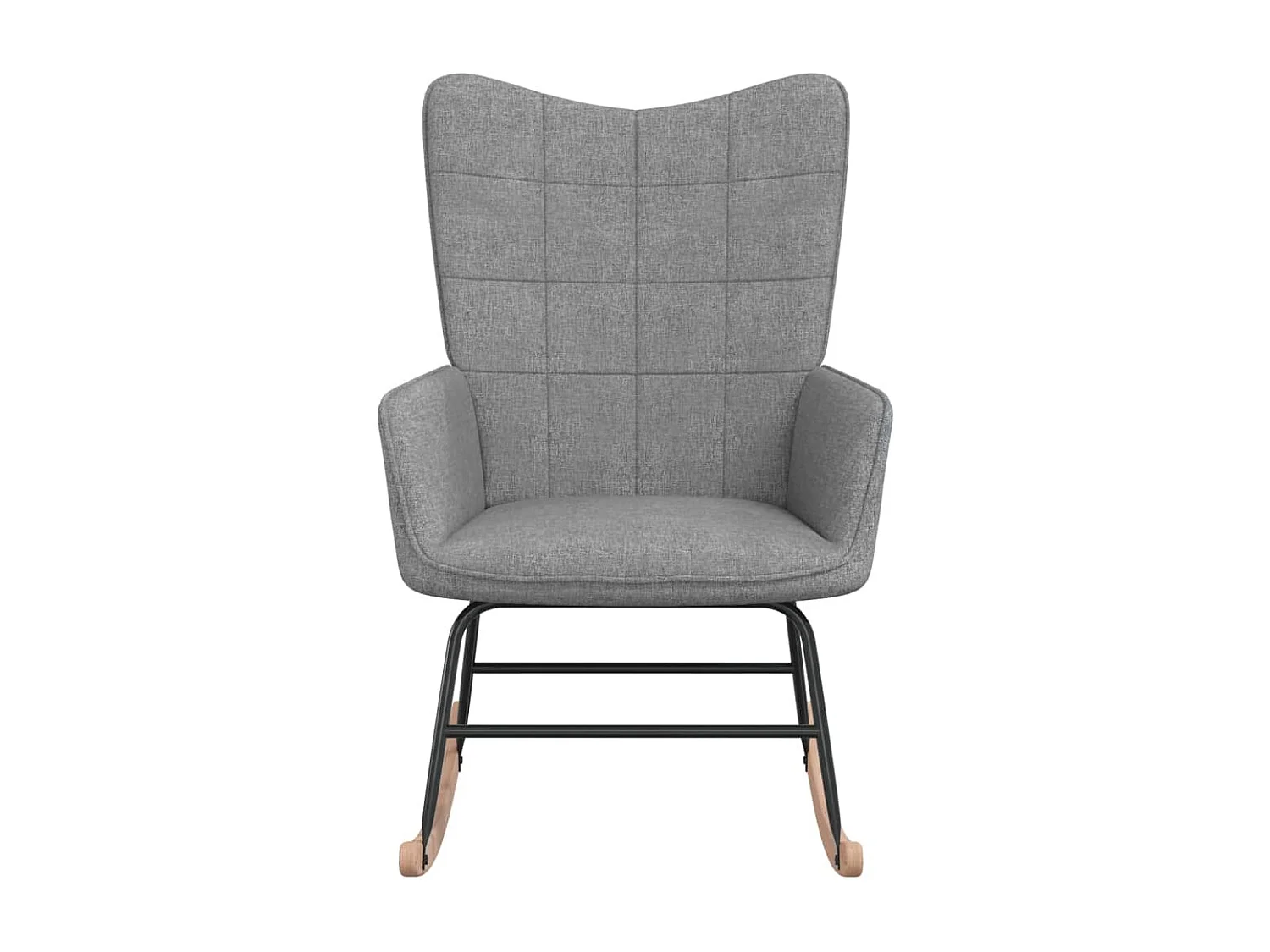 Chaise à bascule Gris clair Tissu 8