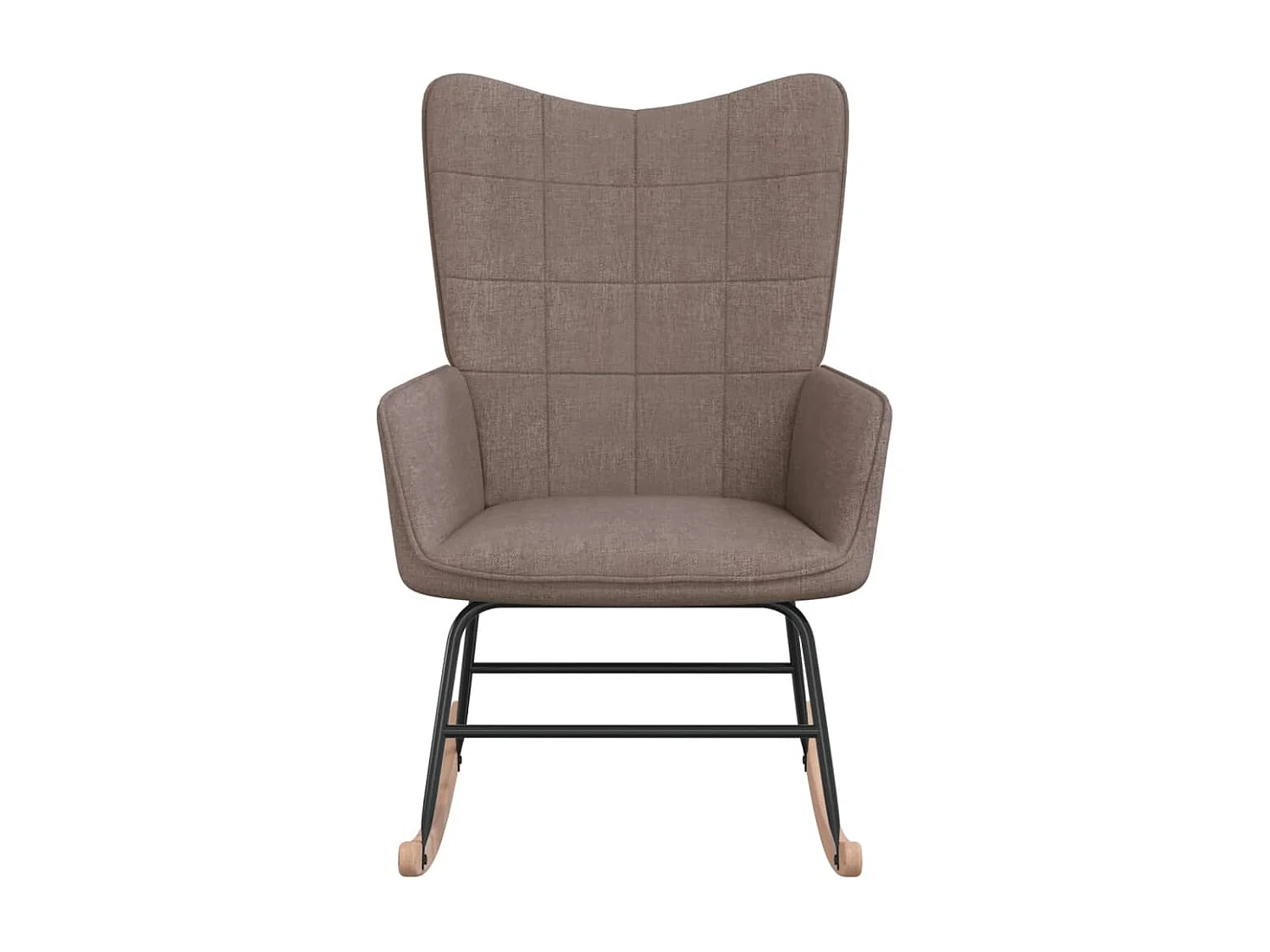 Chaise à bascule Taupe Tissu 3