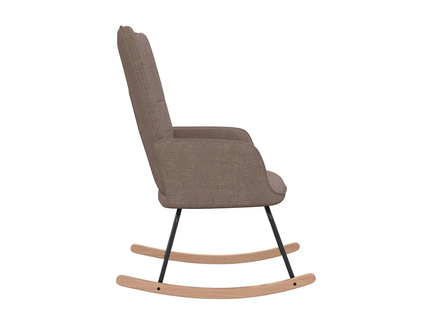 Chaise à bascule Taupe Tissu 3