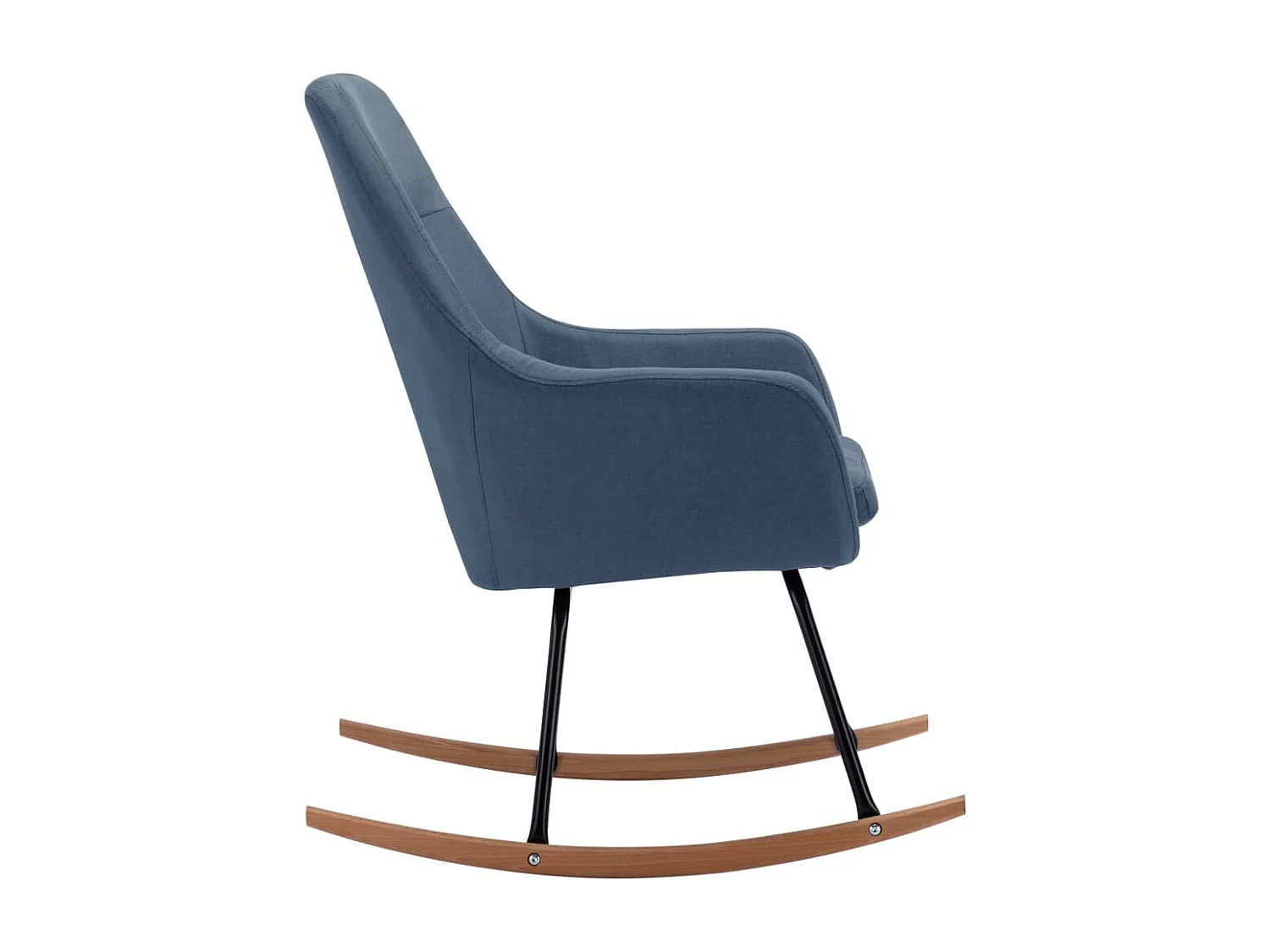 Chaise à bascule Bleu Tissu Kazo