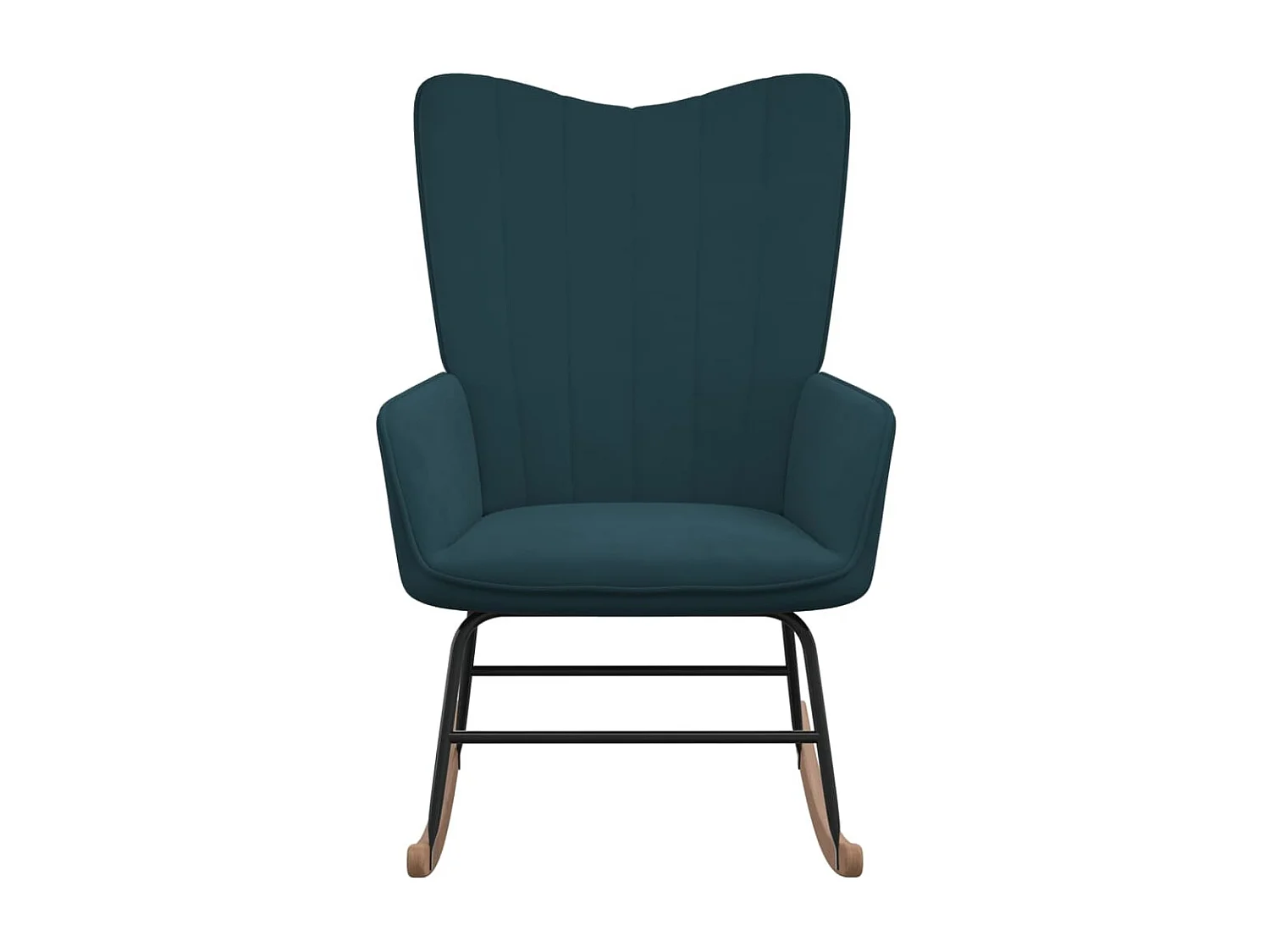 Chaise à bascule Bleu Velours 6