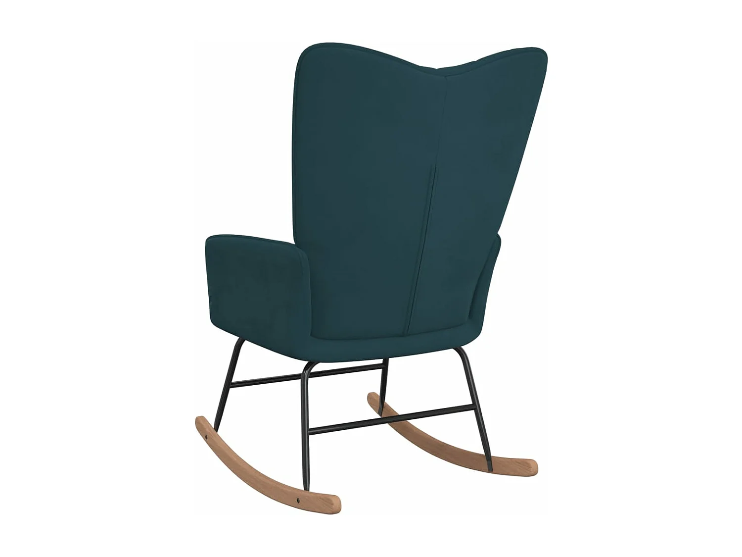 Chaise à bascule Bleu Velours 6