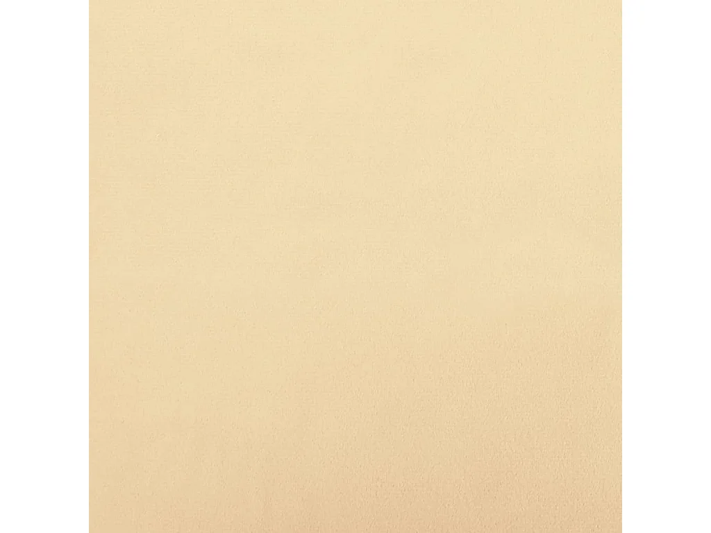 Chaise à bascule avec repose-pied Blanc crème Velours