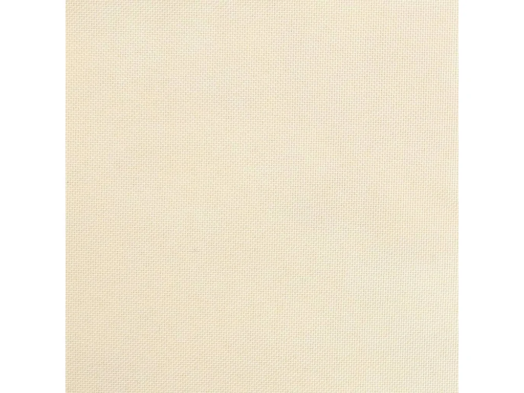 Chaise à bascule avec tabouret Crème Tissu 2