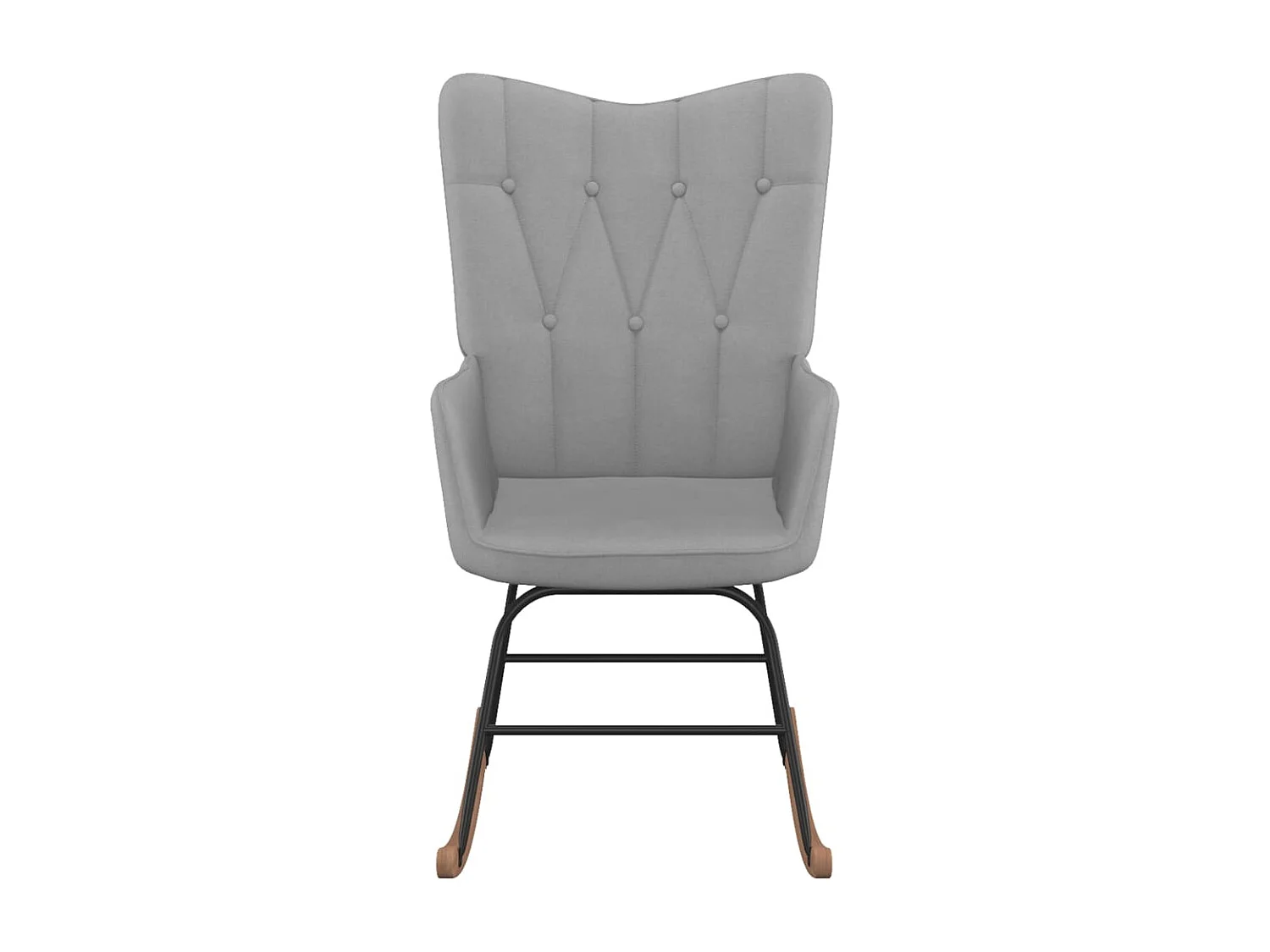 Chaise à bascule Gris clair Tissu 10