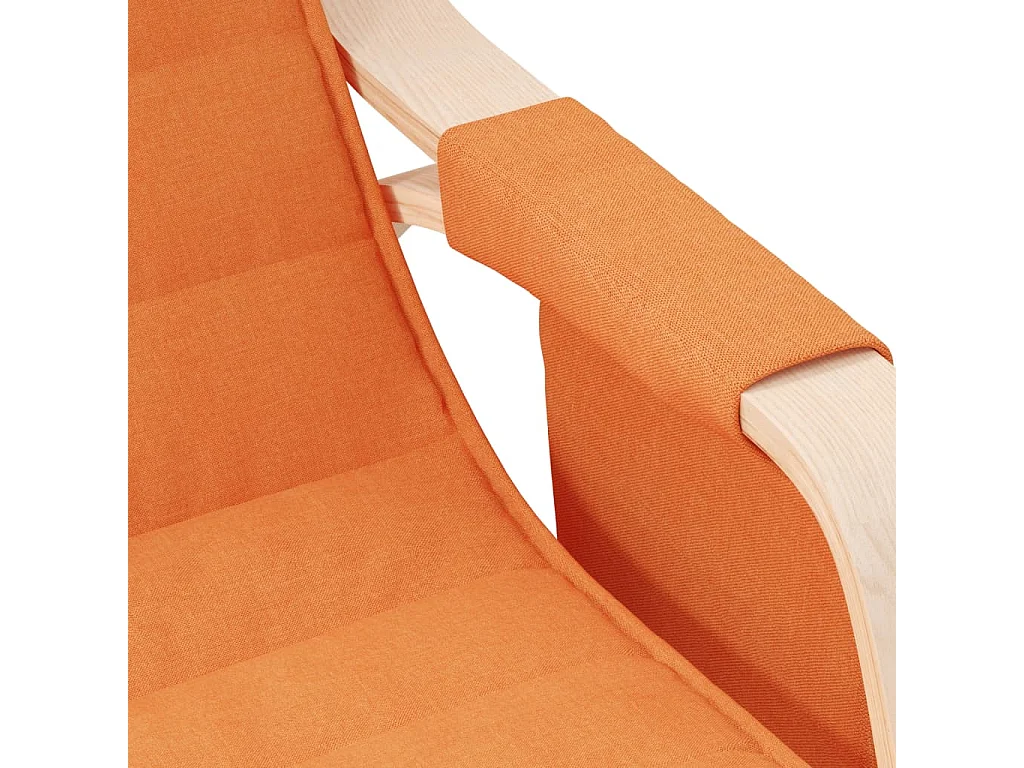 Chaise à bascule Jaune foncé Tissu