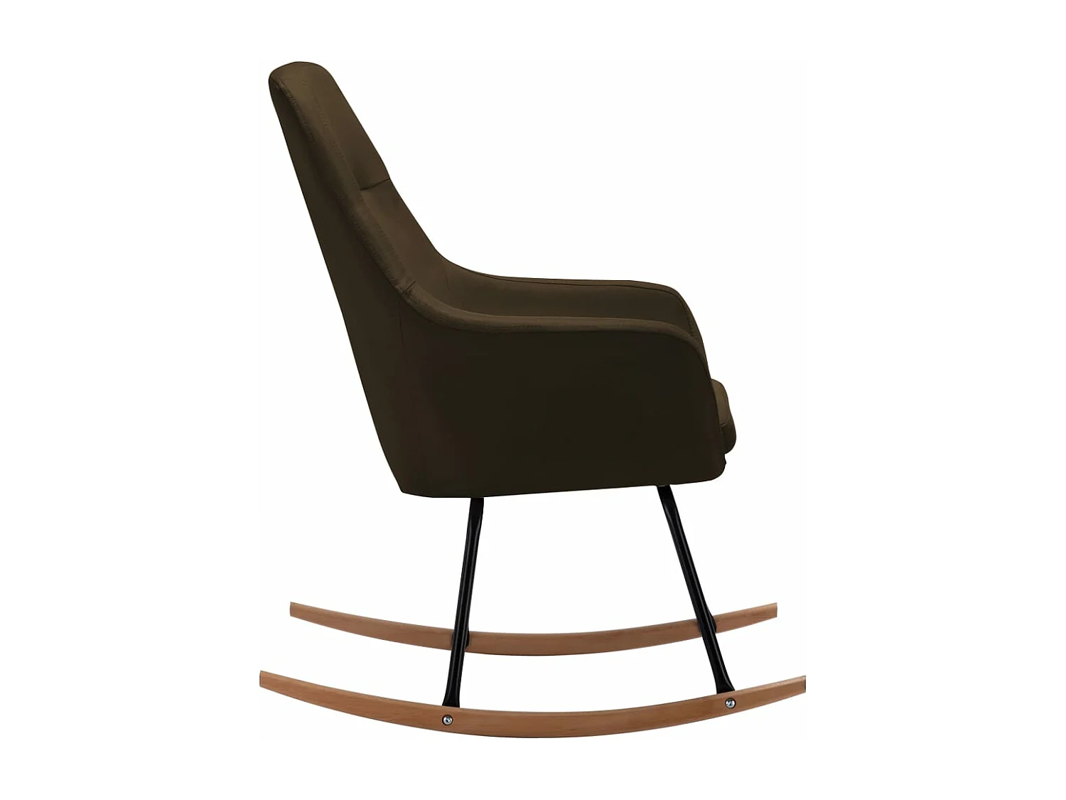 Chaise à bascule Marron Tissu Kazo