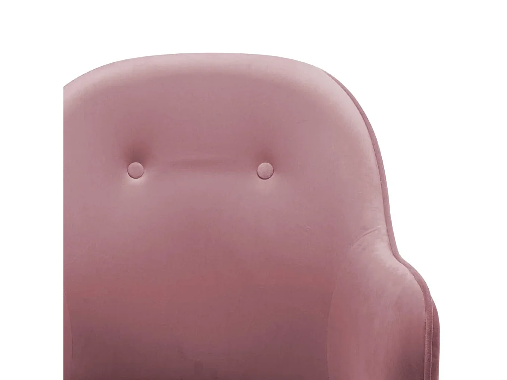 Chaise à bascule Rose Velours 5